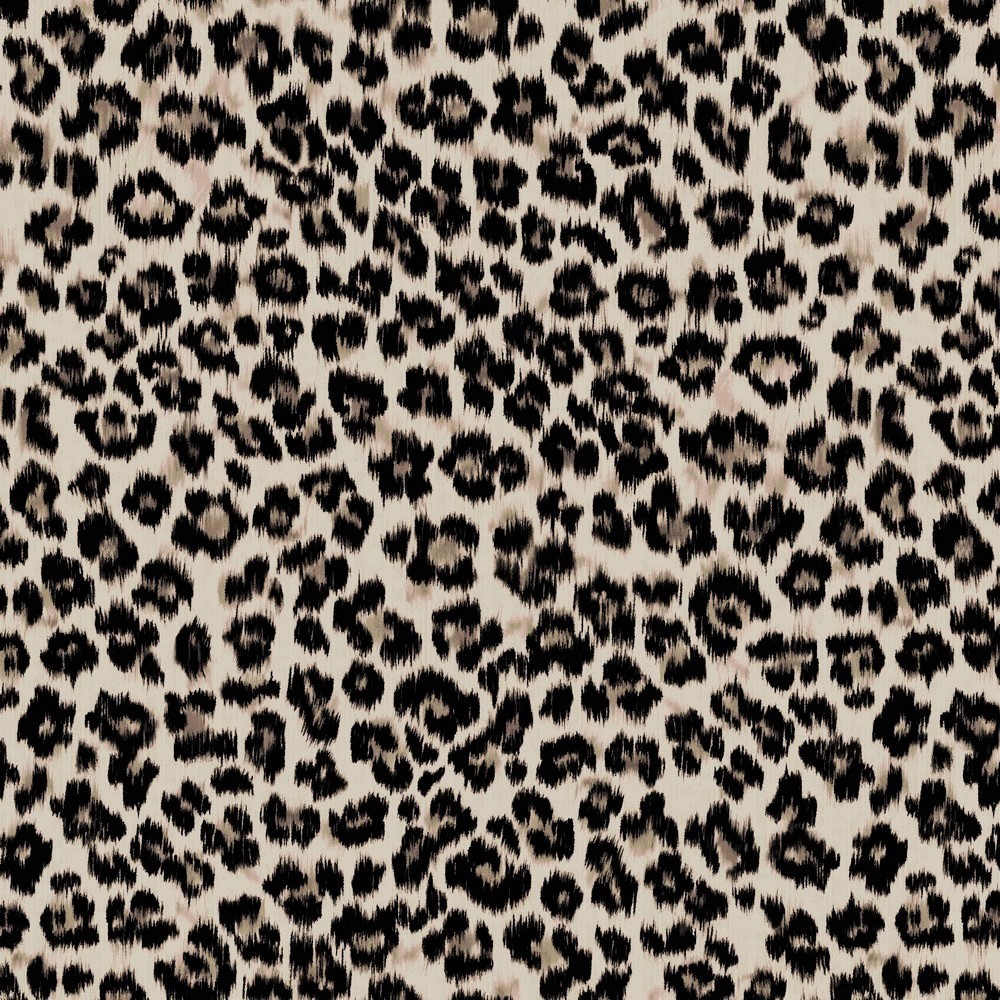 Sommersweat Digital mit Leopardenmuster  - sand