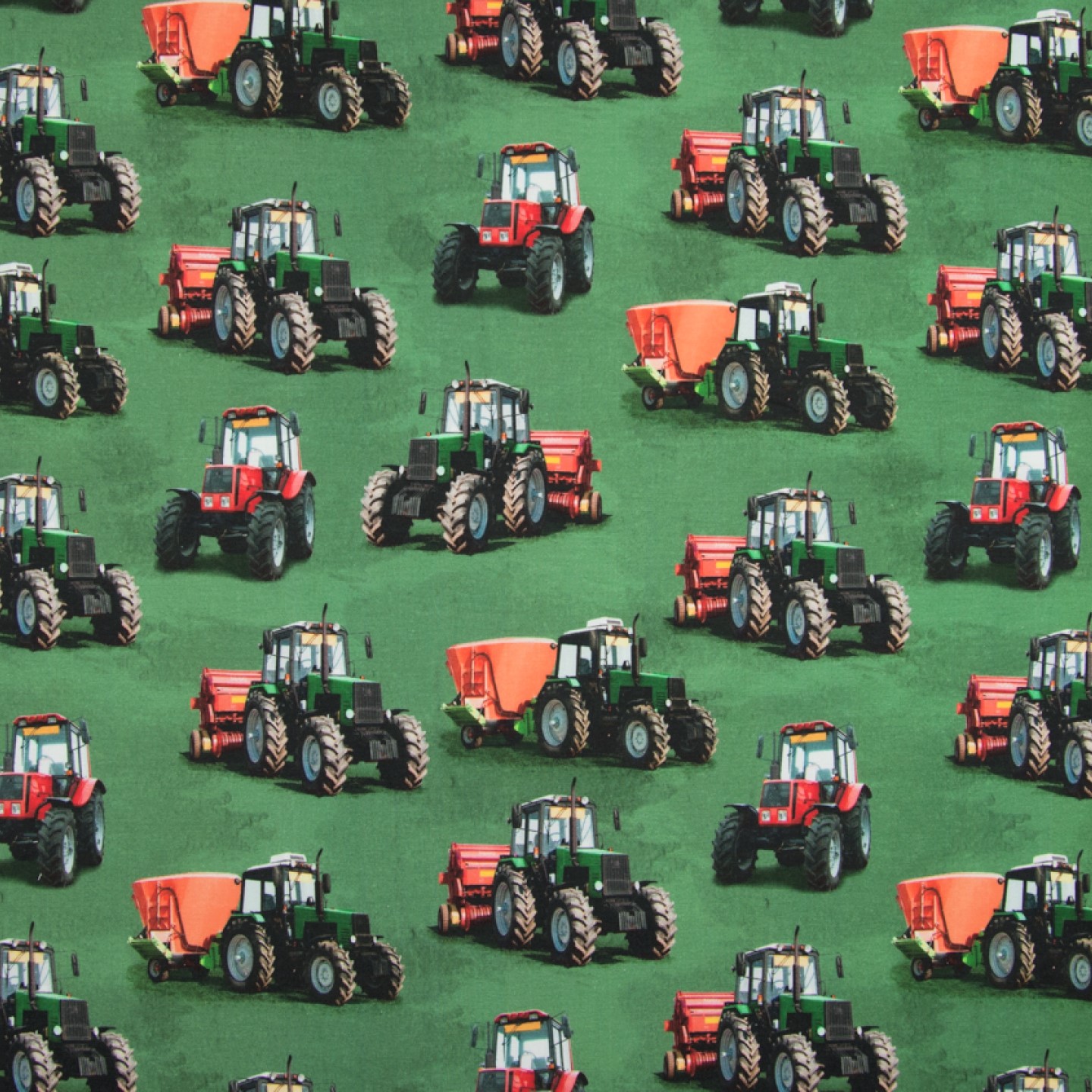 Digitaljersey mit Traktoren - grün