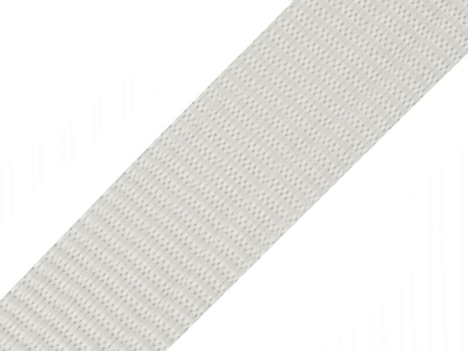 Gurtband Polyester 40mm uni hellgrau  