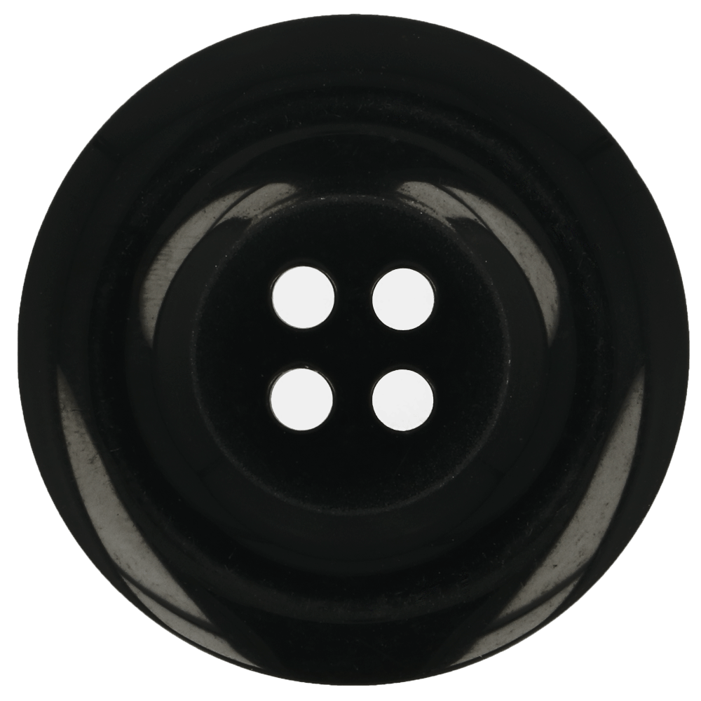Knopf schwarz glänzend 22,5mm