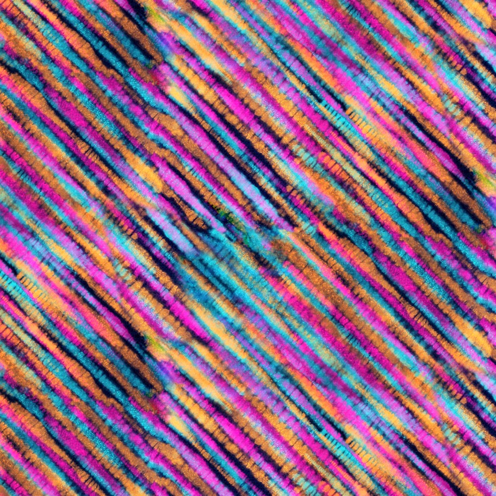 1,09m Reststück      Digitaljersey Organic Cotton "Stripe Batik" - multicolor (009)  