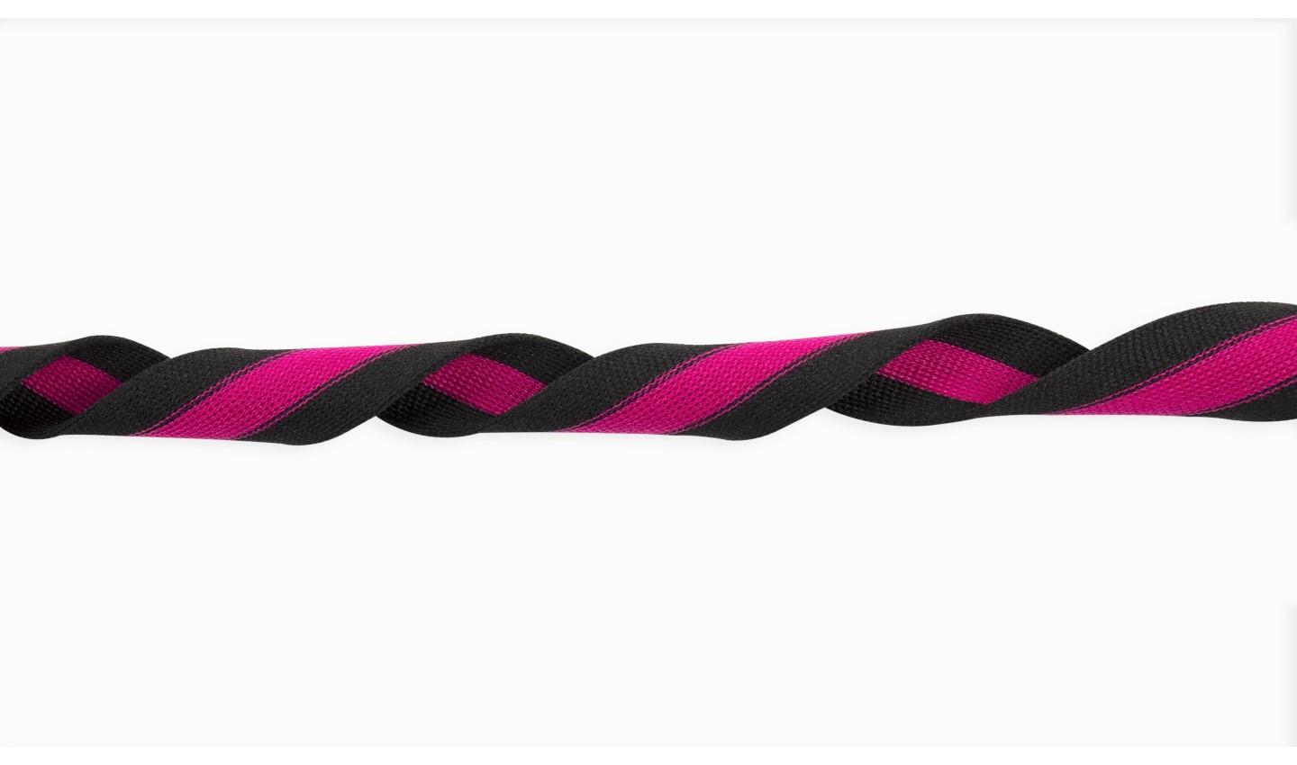 Elastisches Band 30mm gestreift schwarz/pink