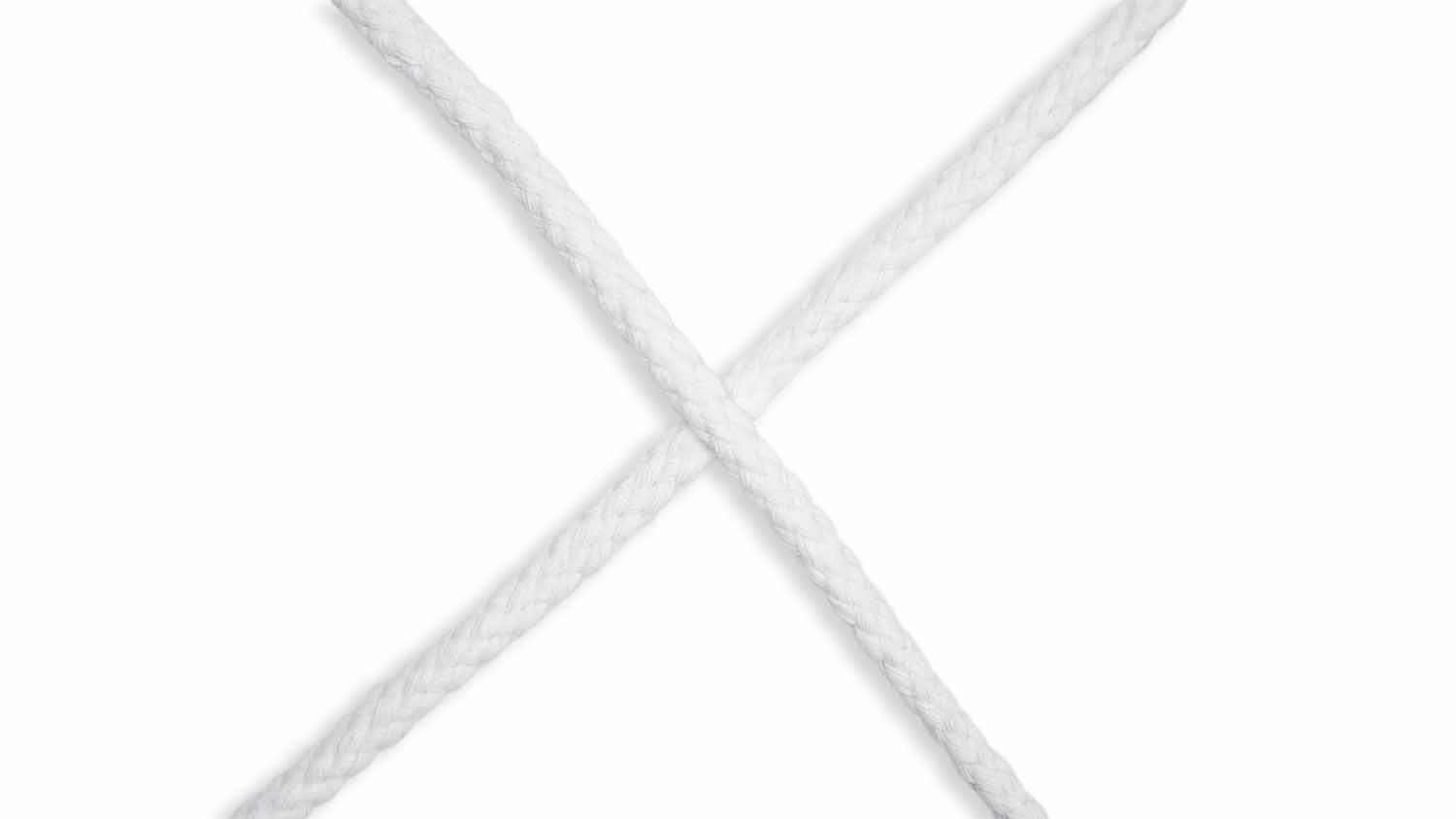 Kordel Baumwolle rund 6mm uni white (550)