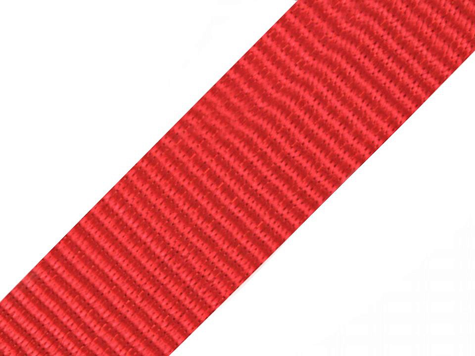 25m Rolle  Gurtband Polyester 40mm uni rot