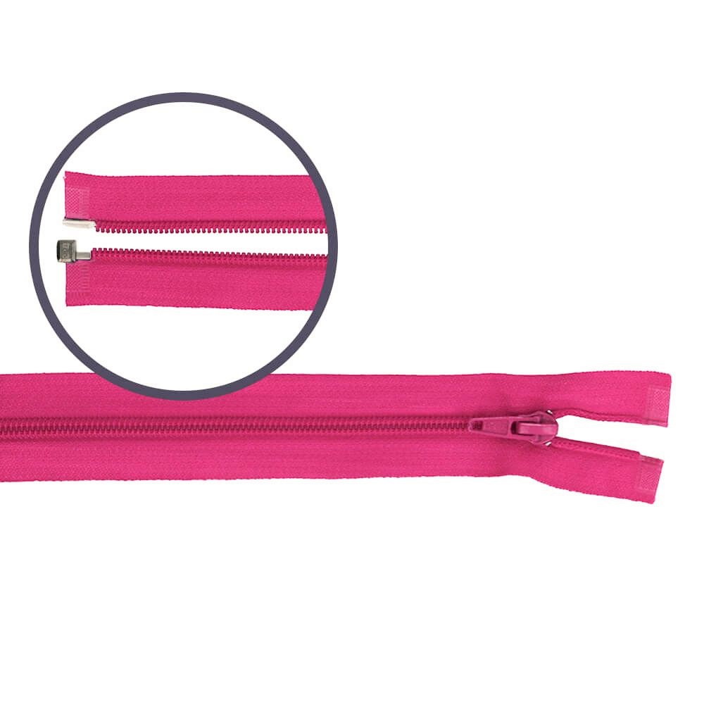 Reissverschluss teilbar Nylon pink 60cm  