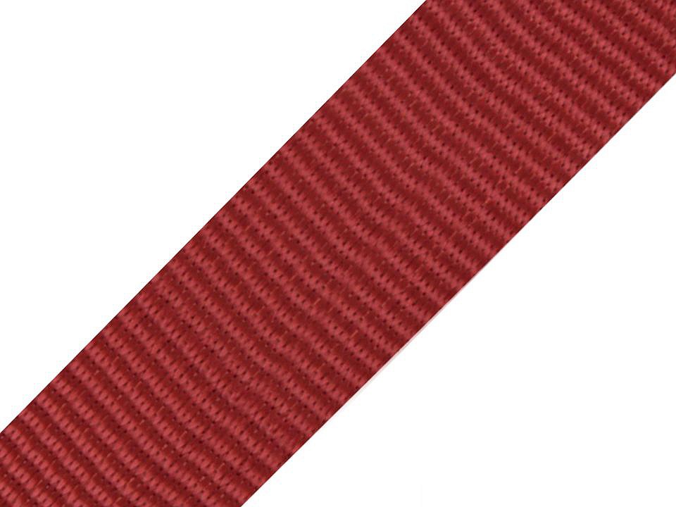Gurtband Polyester 40mm uni weinrot 