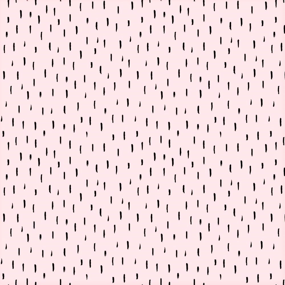 Baumwolljersey Organic Cotton light salmon mit schwarzen Stripes  