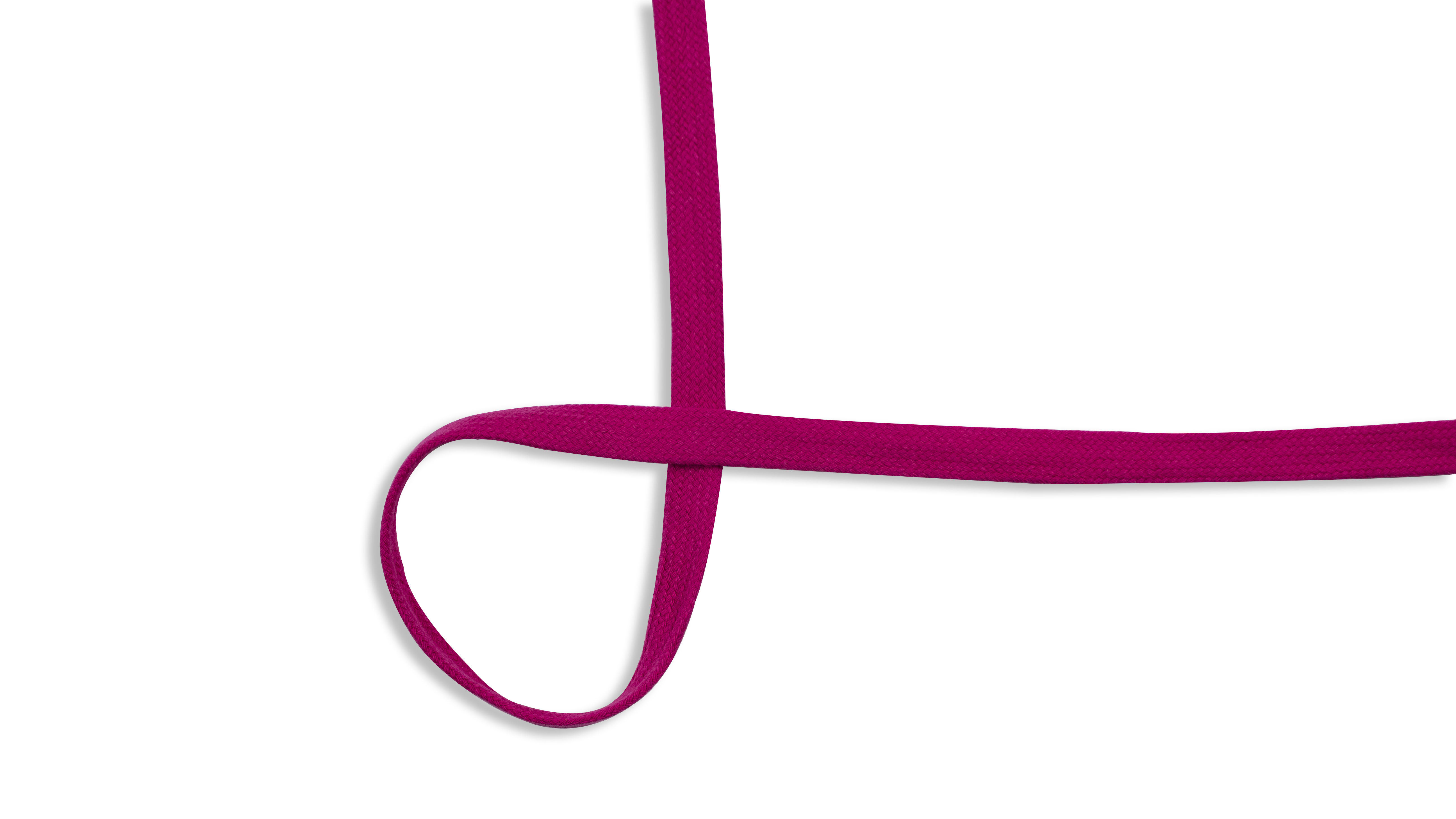 Kordel Baumwolle flach 15mm uni fuchsia (517)        