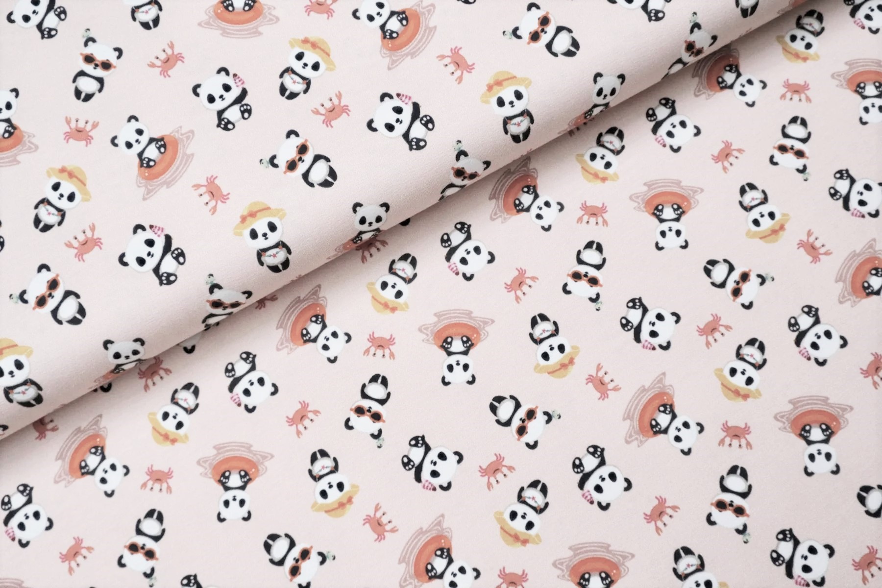 Digitaljersey "Holiday Pandas" mit süßen Pandabären - nude