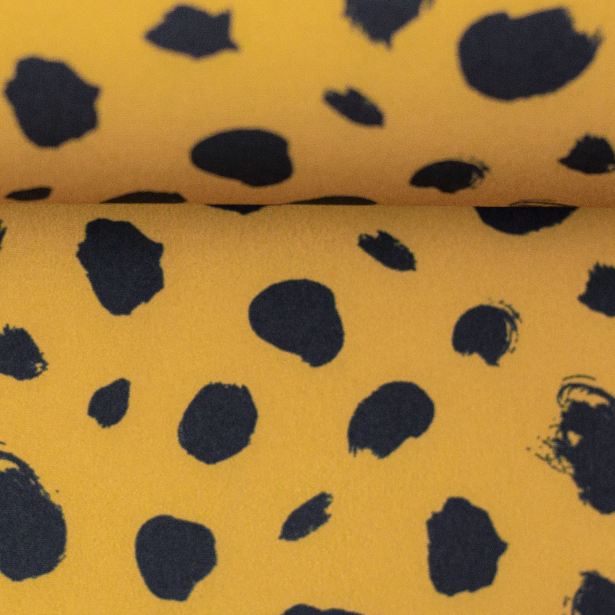 Nano-Softshell "Fiete" Swafing mit schwarzen Dots - ocker
