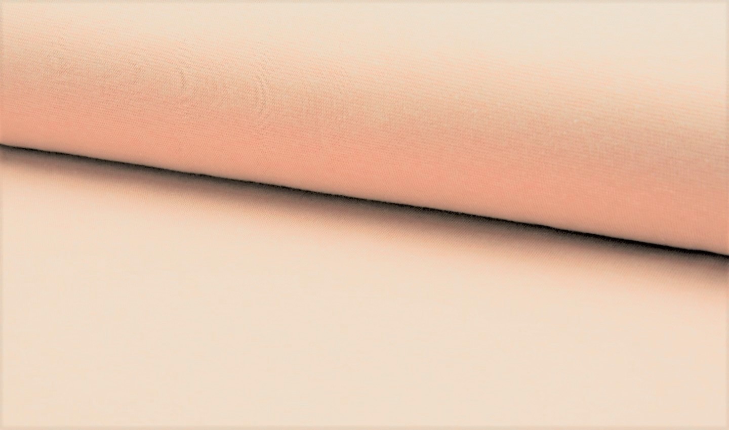 Bündchenstoff uni salmon melange