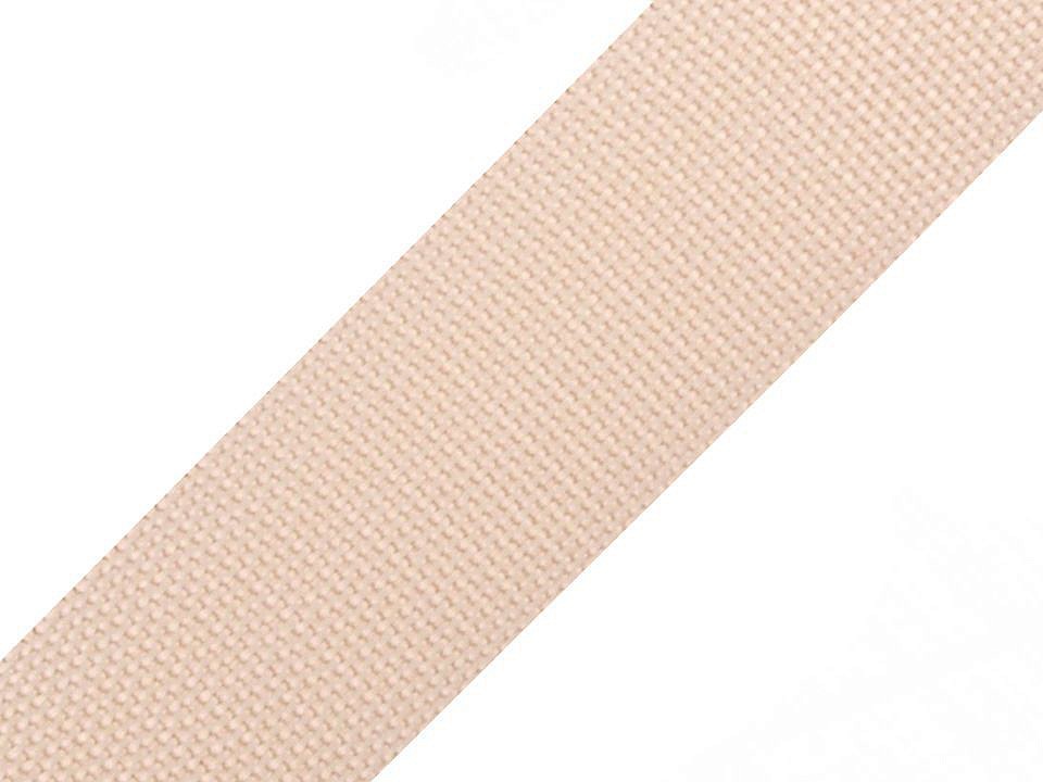 Gurtband Polyester 40mm uni hellbeige