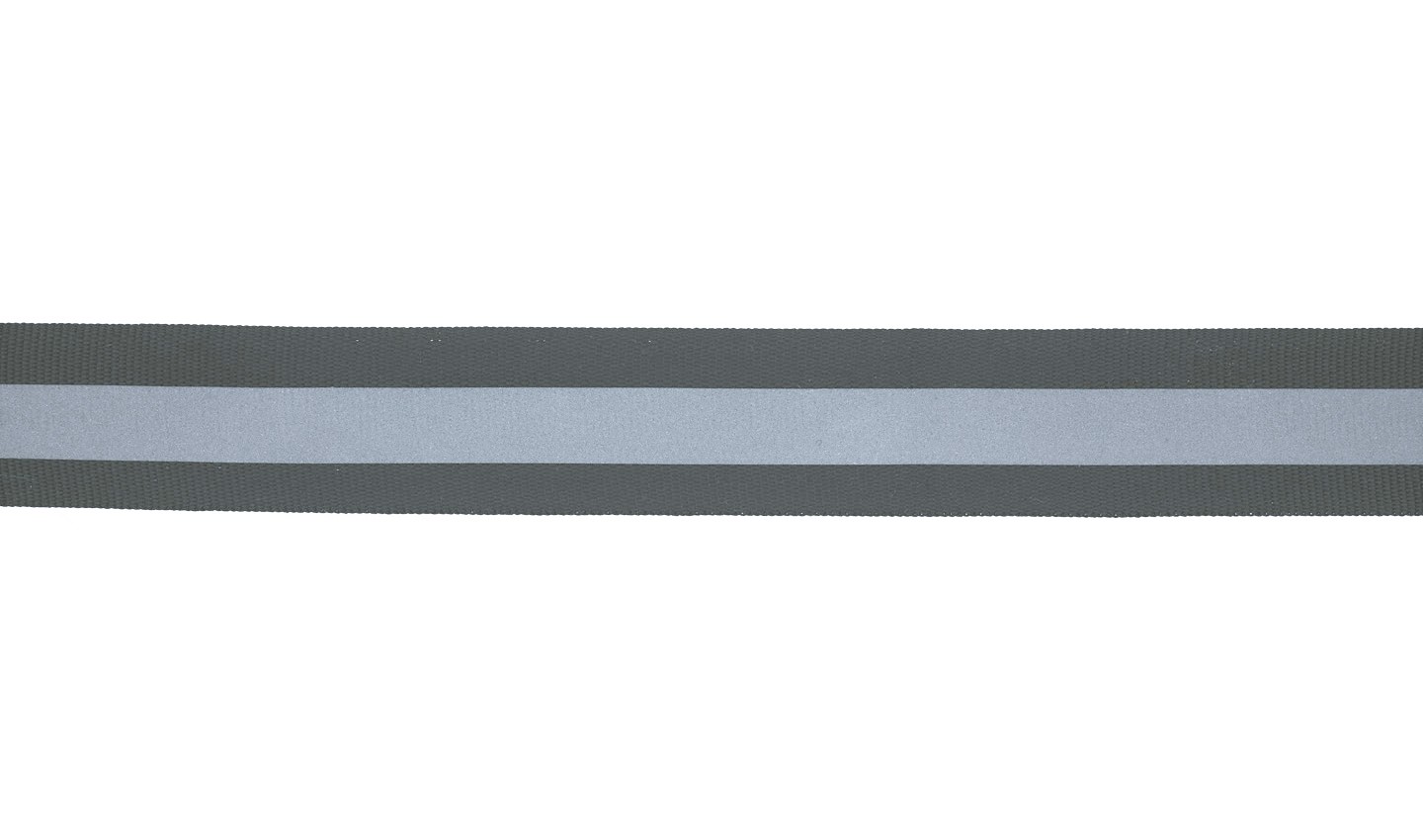 Ripsband "Reflection" schwarz/silber 25mm 