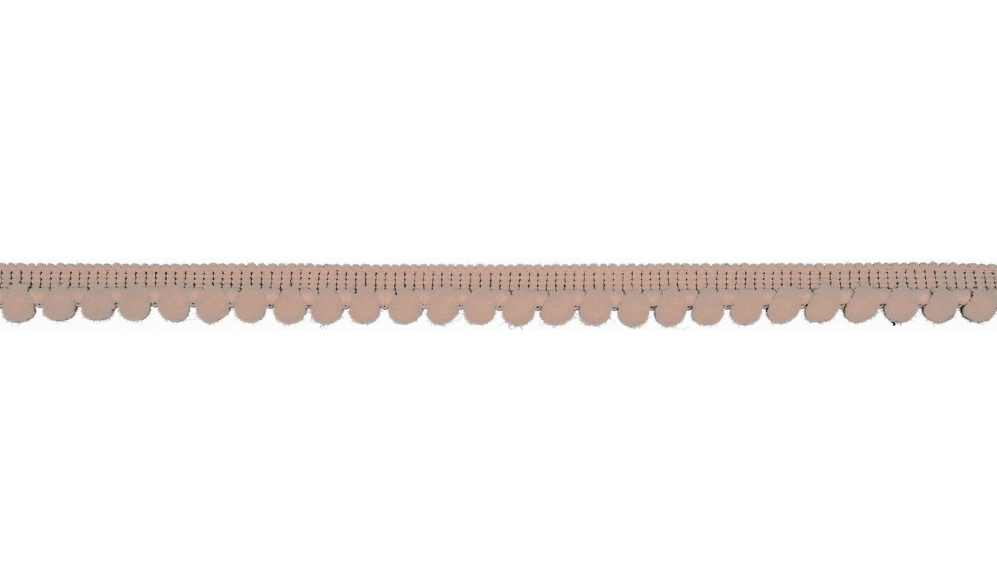 Pom Pom Borte in uni puderrosa 6mm (531)            