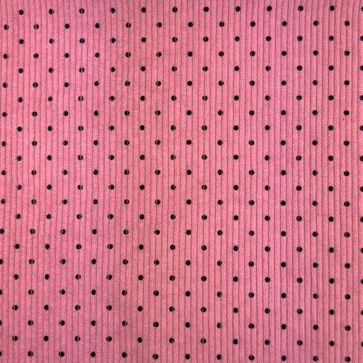 Feincord mit kleinen Dots - dark old rose 