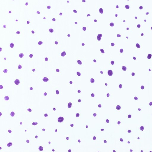 Baumwolle Double Gauze/ Musselin Digitaldruck mit Punkten - ecru/violett