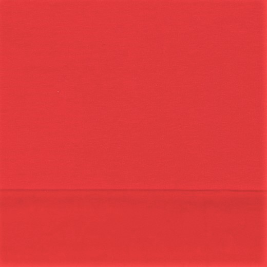 Softsweat angeraut Organic Cotton uni rot (012)