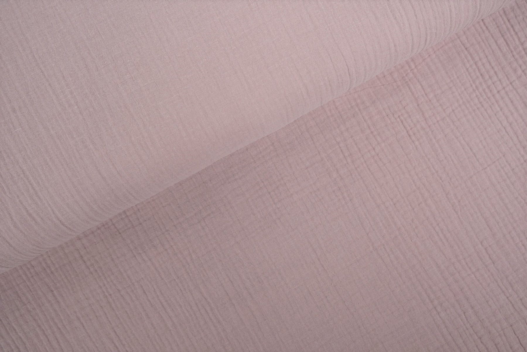 Double Gauze / Musselin uni middle old rose