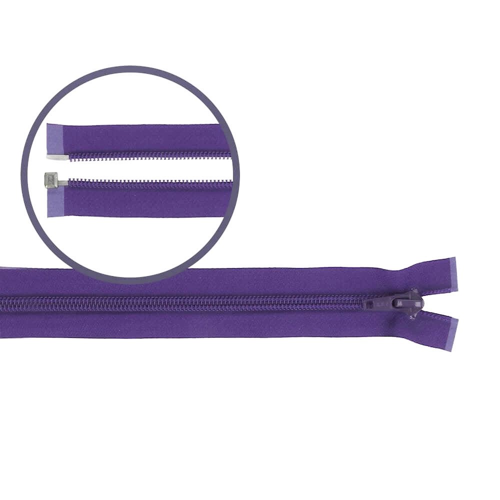 Reissverschluss teilbar Nylon lila 70cm  