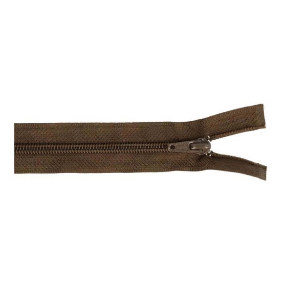 Reissverschluss teilbar Nylon braun 60cm 