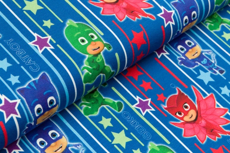 Lizenzjersey blau mit den Pyjamahelden von PJ Mask