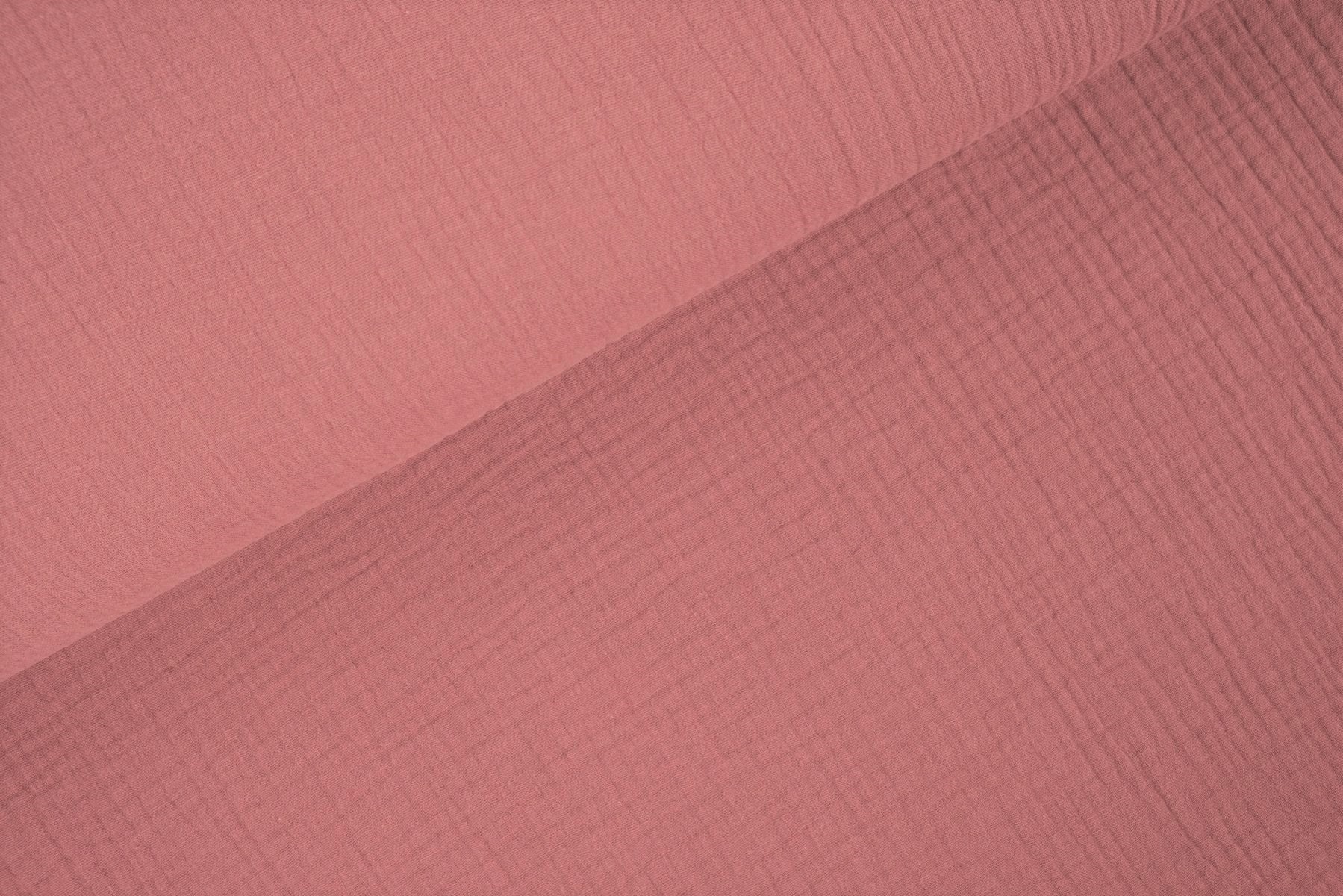 Double Gauze / Musselin uni altrosa 