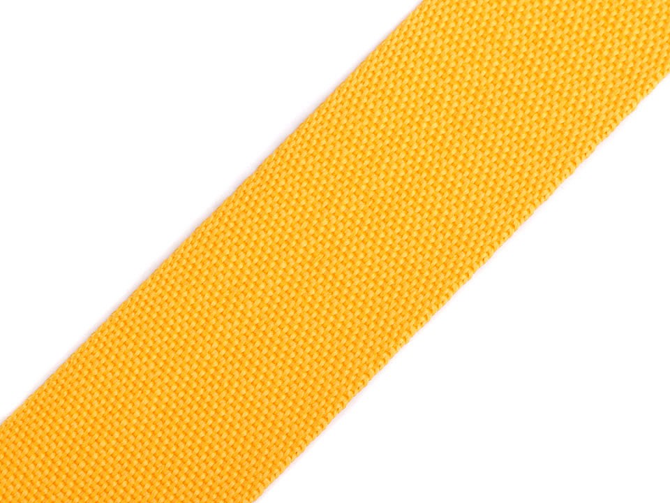 Gurtband Polyester 40mm uni orange-gelb 
