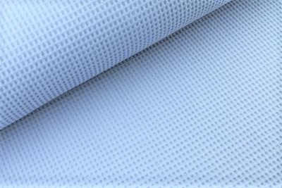 Waffelstoff uni jeansblau