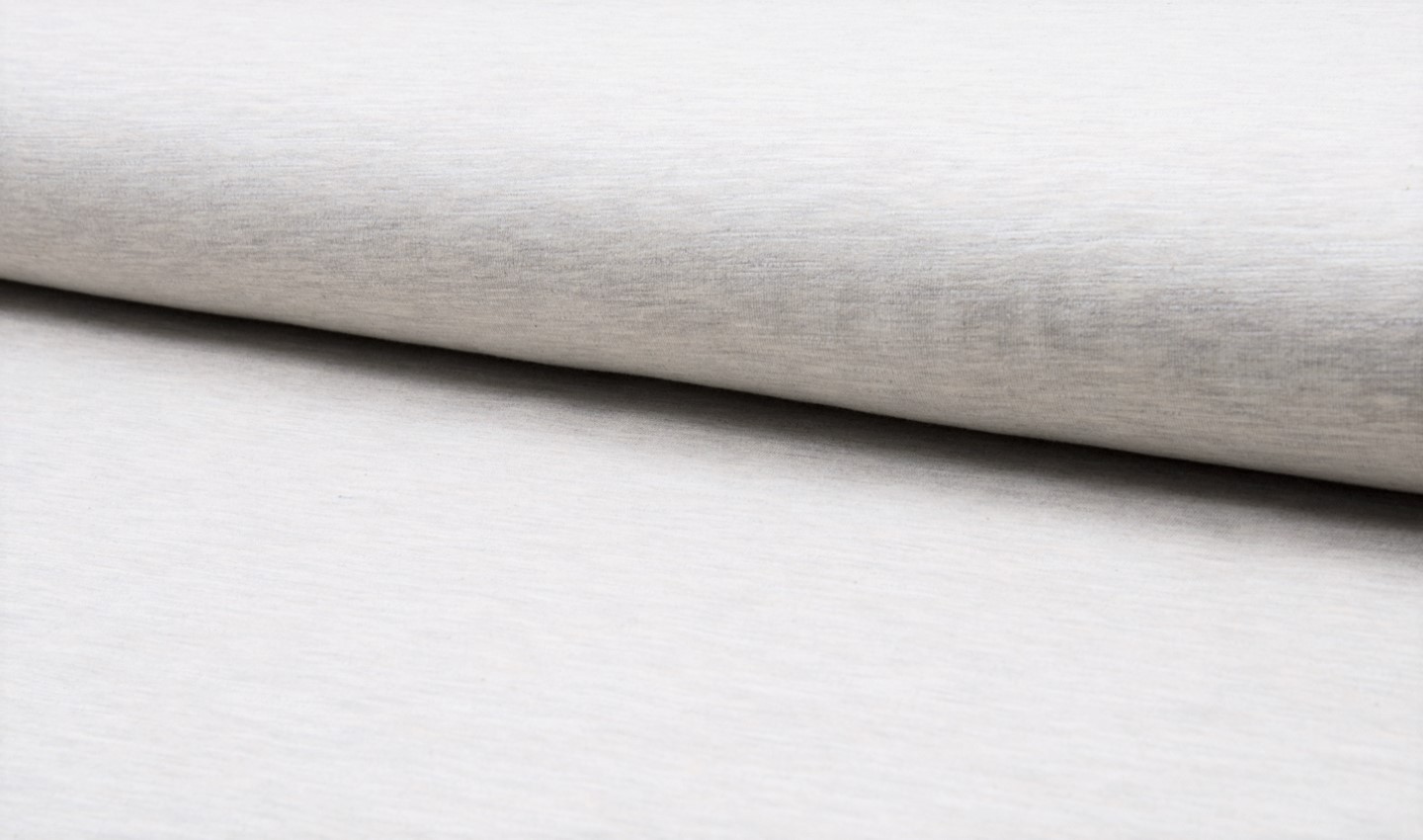 0,62m Reststück   Sweat Jogging uni beige melange 
