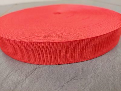 Gurtband Polyester 30mm uni rot