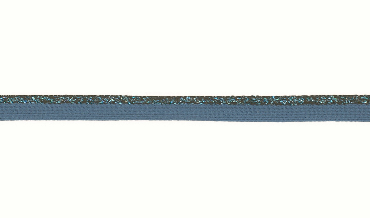 Paspelband mit Lurex uni jeansblau 10mm (502)