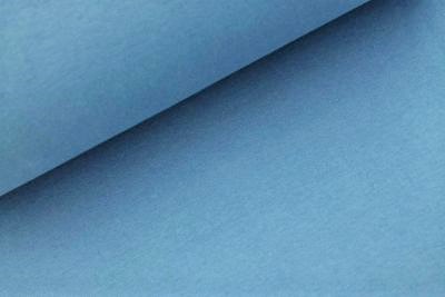 Bündchenstoff uni jeansblau