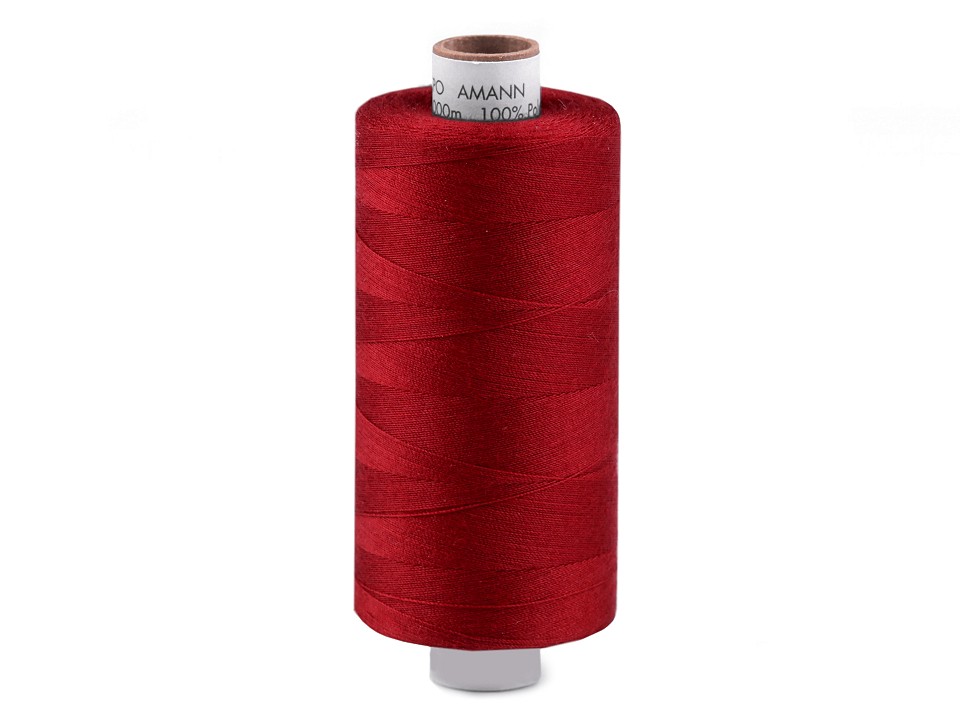 Amann Polyester Aspo Garn 1000m - rote Erdbeere (0105)