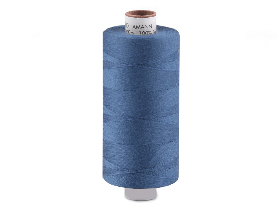 Amann Polyester Aspo Garn 1000m - blau (1316)                 