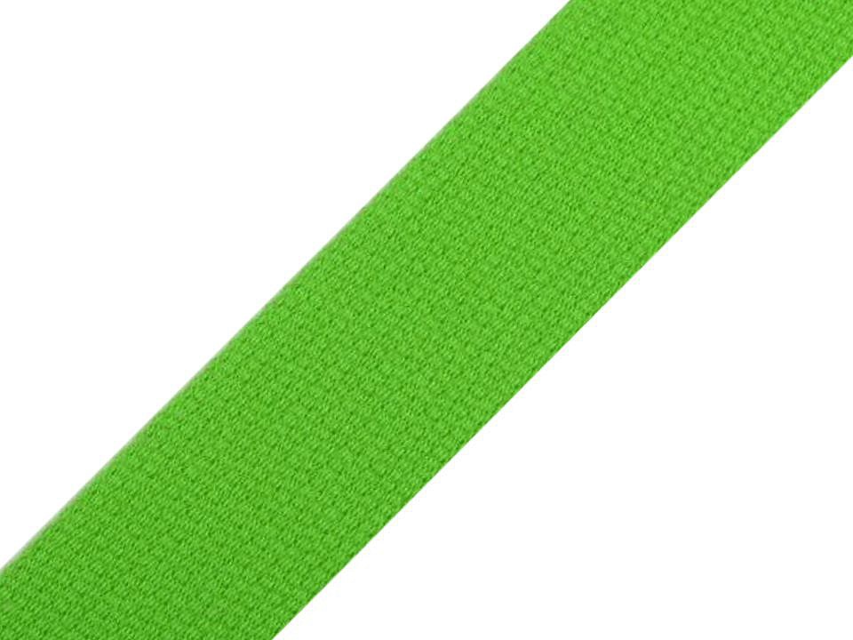 Gurtband Baumwolle 30mm uni kiwi