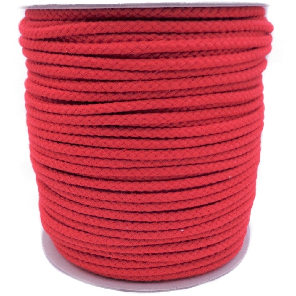 Kordel Baumwolle 5mm uni rot