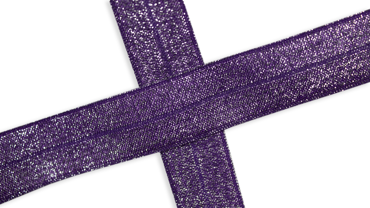 Falzgummi Elastik uni purple mit Lurex (547)   