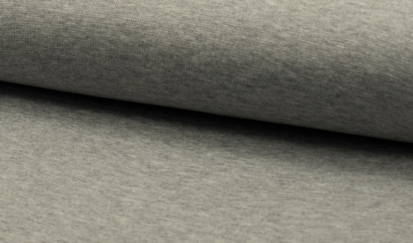 Bündchenstoff uni grey melange