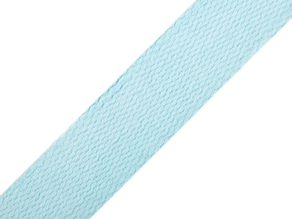 Gurtband Baumwolle 25mm uni hellblau