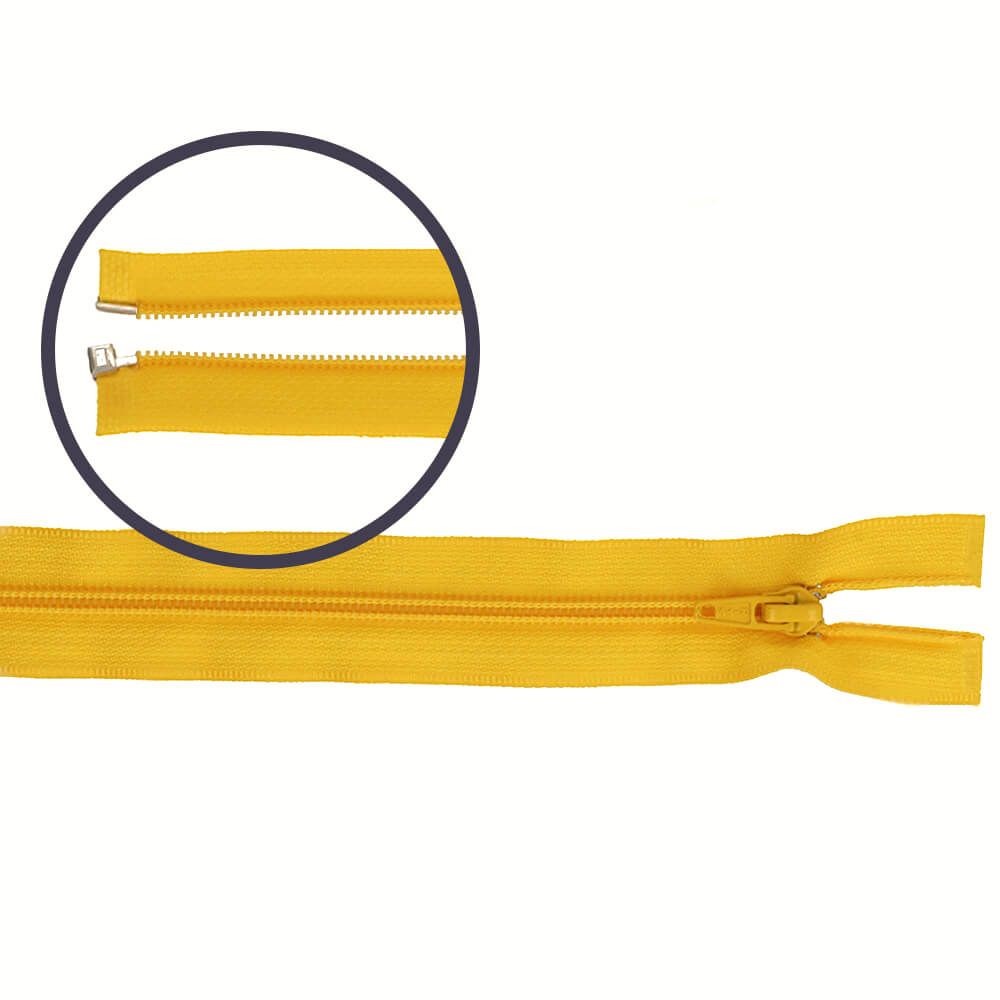 Reissverschluss teilbar Nylon gelb 55cm  