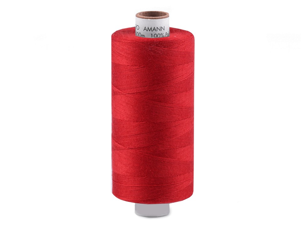 Amann Polyester Aspo Garn 1000m - rot (0504)            