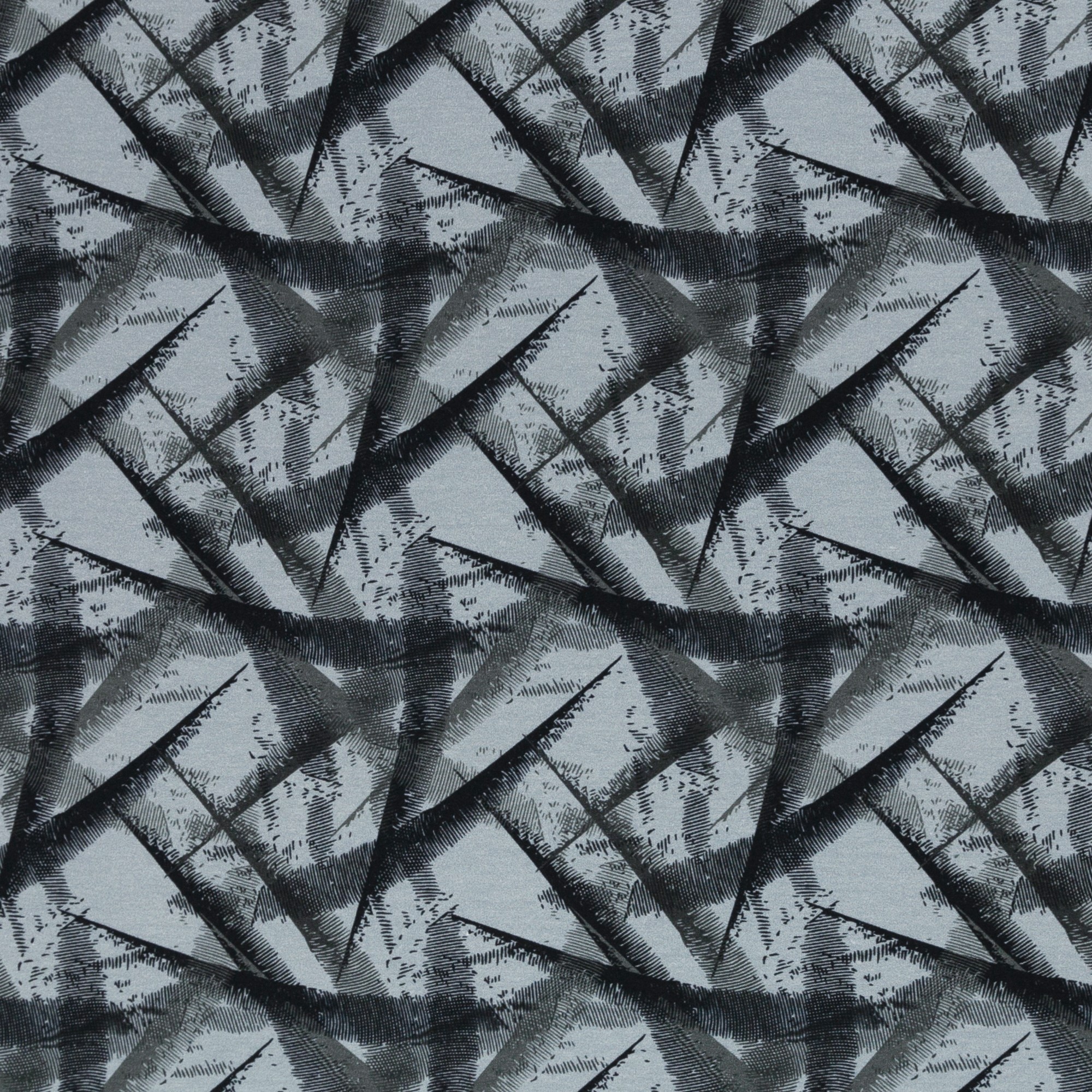 Sweat angeraut Toronto Swafing mit abstrakten Streifen - schwarz/grau