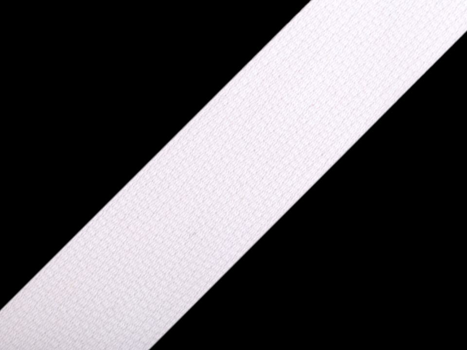 Gurtband Baumwolle 30mm uni weiß