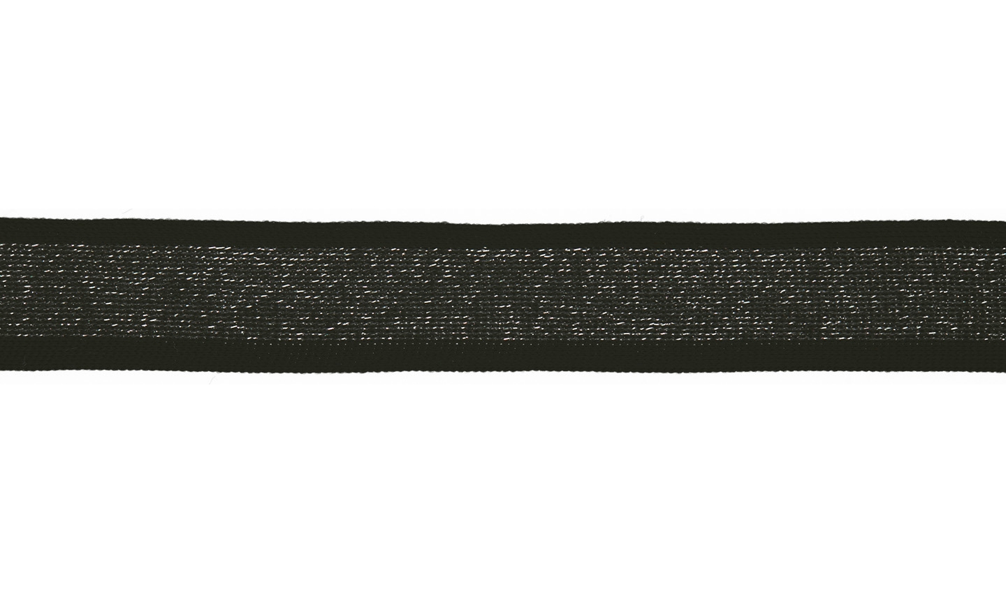 Elastisches Band 30mm mit Lurex schwarz/silber