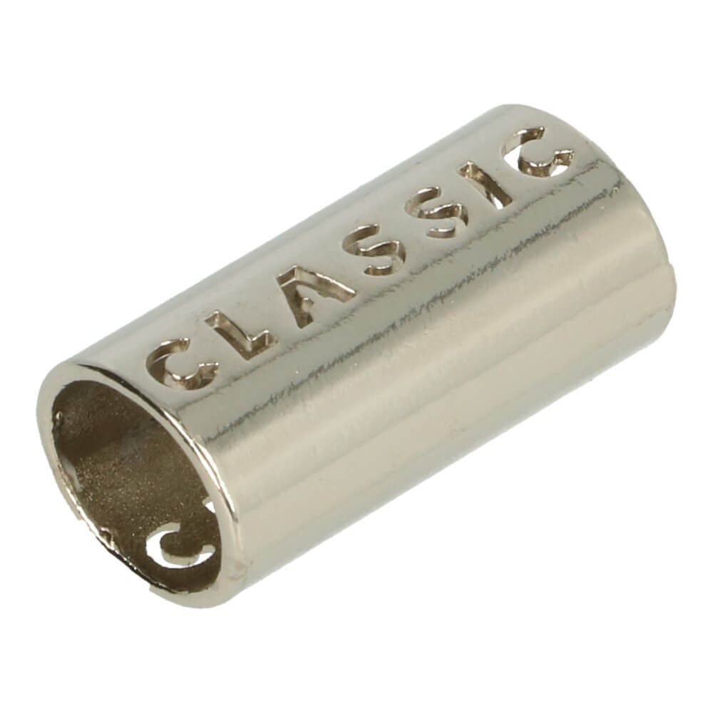 Kordelenden Metall nickel 8mm