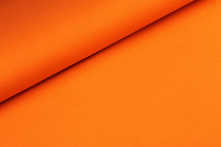 Baumwolljersey uni orange