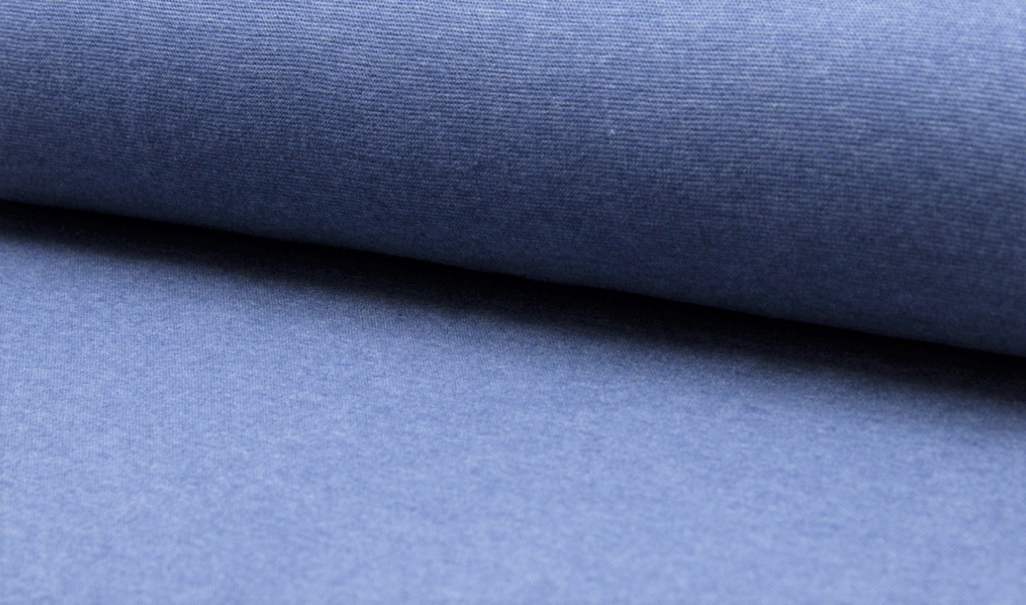 Bündchenstoff uni new jeans melange 