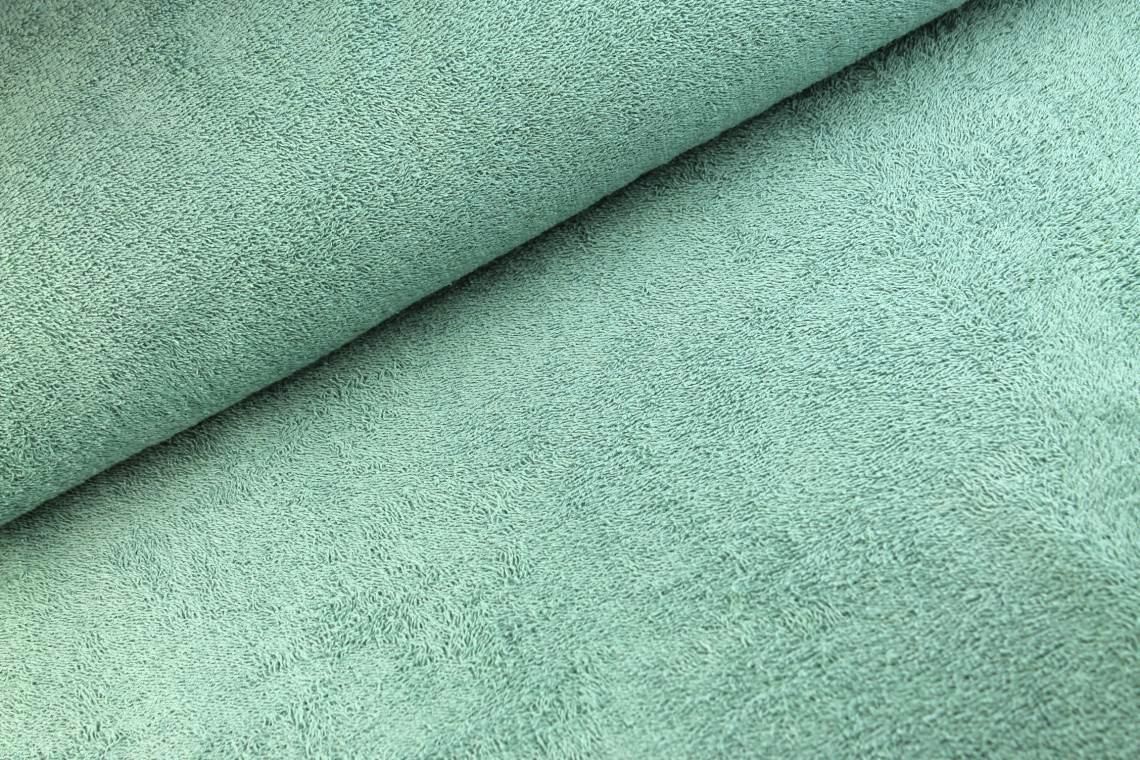 Frotteestoff uni dark old green