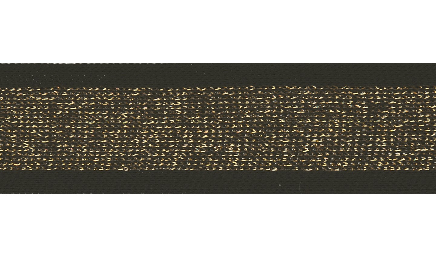 Elastisches Band 30mm mit Lurex schwarz/gold