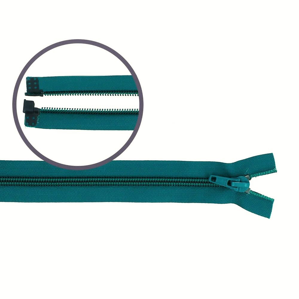 Reissverschluss teilbar Nylon petrol, 75cm (020)  